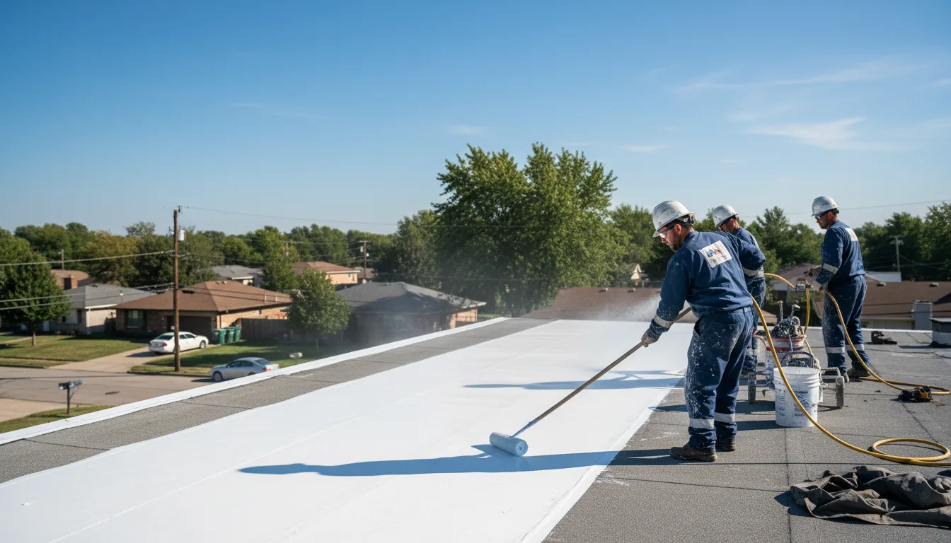 Commercial roof coating in Warbranch, KY near me